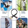 HERCHR Retrievable Anchor, 90CM Outdoor Climbing Tree Climbing Wire Lanyard Anchor Loop Belt with Two Hanging Rings for Garden Work Tree Arborist Friction Saver Loop Belt Sling Arborist Equipment view 3