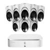 Lorex Fusion 4K 16-Channel (8 Wired + 8 Wi-Fi) 2TB NVR System with Dome Cameras Featuring Smart Deterrence and 2-Way Audio view 1