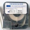 Cassette Label Tapes LM-TP309W White 9MM Ink Ribbon Cartridge for MAX Cable ID Printer Machine LM-380E,LM-390A (9PCS) view 4