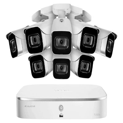 Lorex Fusion 4K 16-Channel (8 Wired + 8 Wi-Fi) 2TB NVR System with 8 Bullet Cameras