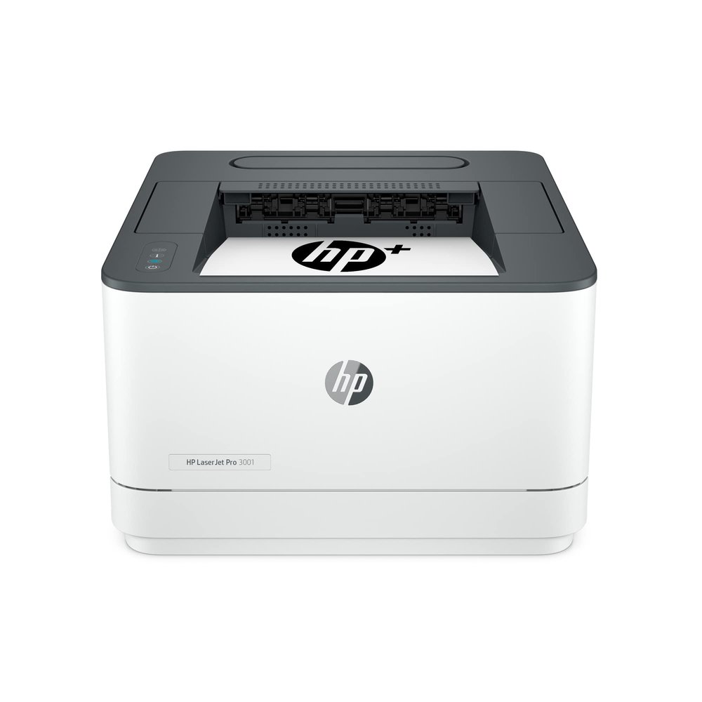 HP LaserJet Pro 3001dwe Wireless Black & White Printer with HP+ Smart Office Features (Renewed)