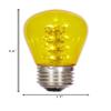Vickerman S14 LED Yellow Transparent Plastic Bulb E26 Medium Nickel Base, 5 per Pack. view 2
