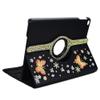 STENES Bling Case Compatible with Samsung Galaxy Tab A7 10.4 (2022) - Stylish - 3D Handmade Crystal Butterfly 360 Degree Rotating Stand Case with Smart Cover Auto Sleep/Wake- Black view 4