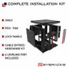 12U Wall Mount Server Rack Cabinet, 19 Locking Network Rack, 18 Deep, Glass Door, with Fan, PDU and Shelf view 4