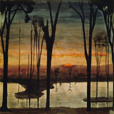 Charles E. Burchfield : Dusk : 1926 : Archival Quality Art Print