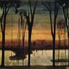 Charles E. Burchfield : Dusk : 1926 : Archival Quality Art Print view 1