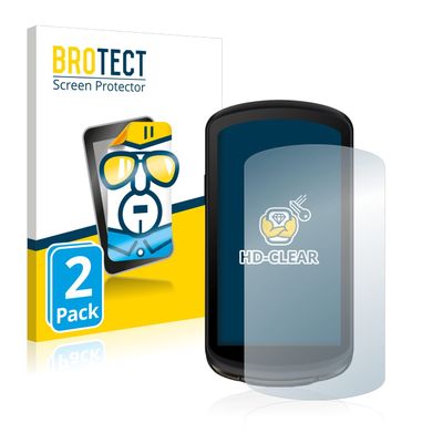 brotect 2-Pack Screen Protector Compatible with Garmin Edge 1040 Solar Screen Protection Film Ultra Clear - Scratch Proof, Transparent, HD Clear