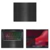 Decalrus - Protective Decal for The Acer Chromebook 516 GE CBG516 (16" Screen) Laptop Black Texture Brushed Aluminum Vinyl Cover wrap BAacerChrmbk16_CBG516Back view 1