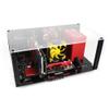 ZCBYBT Stackable Acrylic Transparent Computer Case Studio Internet Cafe Centralized Open Bracket DIY Base Stand for M-ATX ATX Personalized Fashionable,M ATX,with Cover view 1