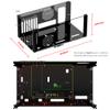 ZCBYBT Stackable Acrylic Transparent Computer Case Studio Internet Cafe Centralized Open Bracket DIY Base Stand for M-ATX ATX Personalized Fashionable,M ATX,with Cover view 2