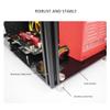 ZCBYBT Stackable Acrylic Transparent Computer Case Studio Internet Cafe Centralized Open Bracket DIY Base Stand for M-ATX ATX Personalized Fashionable,M ATX,with Cover view 4