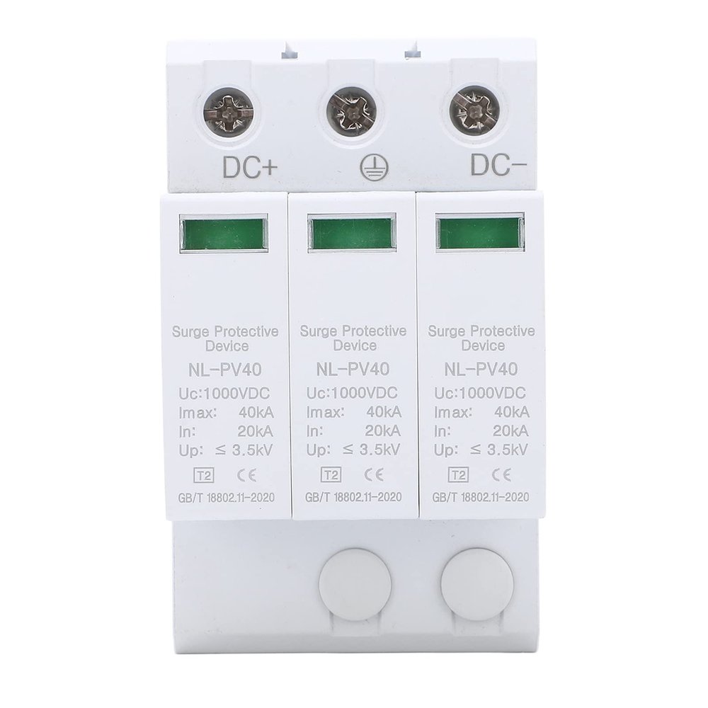 3P Protective Device NL PV40 House Voltage Protector IP20 Voltage Arrester for Photovoltaic Home Use