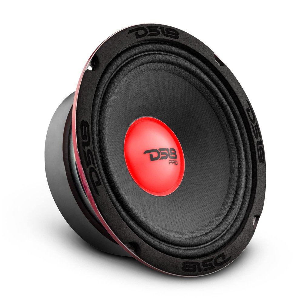 DS18 PRO-X6.4RGBCAP 6.5" Mid-Range Loudspeaker 500 Watts 4-Ohms Car Speaker with RGB Lights - Premium Quality Pro Audio Door Speakers for Car or Truck Stereo Sound System - 1 Speaker