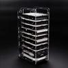 ZCBYBT DIY Enclosure Set Tool Hard Drive Hard Disk Bracket Test Bench Case 4/6/8/10 Layers,3.5in HDD,10 Layers view 1