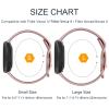 4 Pack Bands Compatible with Fitbit Sense 2/Versa 4/3, Soft Silicone Straps for Fitbit Smart Watch (Large, Rose Gold/Champagne Gold/Wine Red/Navy Blue) view 2