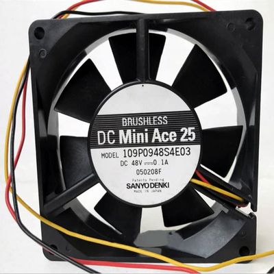 1 PCS 109P0948S4E03 DC48V 0.1A 909025mm 3-Wire axial Fan