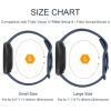 4 PACK Bands Compatible with Fitbit Sense 2/ Sense Bands/Fitbit Versa 4/ Versa 3 Bands, Soft Silicone Straps for Fitbit Sense 2/Sense/Versa 4/Versa 3 Smart Watch (Large,Black/Navy Blue/Gray/White) view 2
