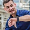 4 PACK Bands Compatible with Fitbit Sense 2/ Sense Bands/Fitbit Versa 4/ Versa 3 Bands, Soft Silicone Straps for Fitbit Sense 2/Sense/Versa 4/Versa 3 Smart Watch (Large,Black/Navy Blue/Gray/White) view 4