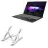 BoxWave Stand and Mount Compatible with Lenovo Legion Slim 7 (15 in - 82K8) - Compact QuickSwitch Stand, Portable Multi Angle Viewing Foldable Riser - Metallic Silver view 1