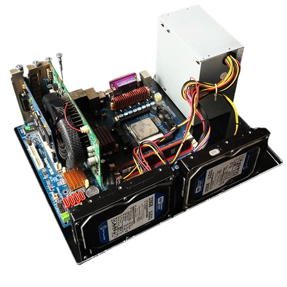 DIY Computer Motherboard Conversion Open Bracket, Transparent Acrylic Single Board PC Case,Eatx Transparent Board