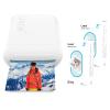 Liene 2x3 Photo Printer, Mini Instant Portable Photo Printer Bundle w/ 100 Zink Adhesive Paper, Bluetooth 5.0, Compatible w/iOS & Android, Small Picture Printer for iPhone, Smartphone, White view 1