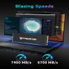 Predator M.2 SSD 4TB GM7000 with DRAM cache NVMe 1.4 2280 PCIe Gen44 Ultra high speed (maximum read: 7400MB/s, max write: 6700MB/s) 3D NAND TLC Internal SSD Compatible with PS5 Pro - BL.9BWWR.107 view 2