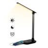 Taodaliy LED Desk Lamp, Black, Rectangular, Tabletop, Indoor, LED, USB Charging, Eye Care, 5 Color Modes, 5 Brightness Levels, 1H Timer, Night Light, Foldable Design view 1