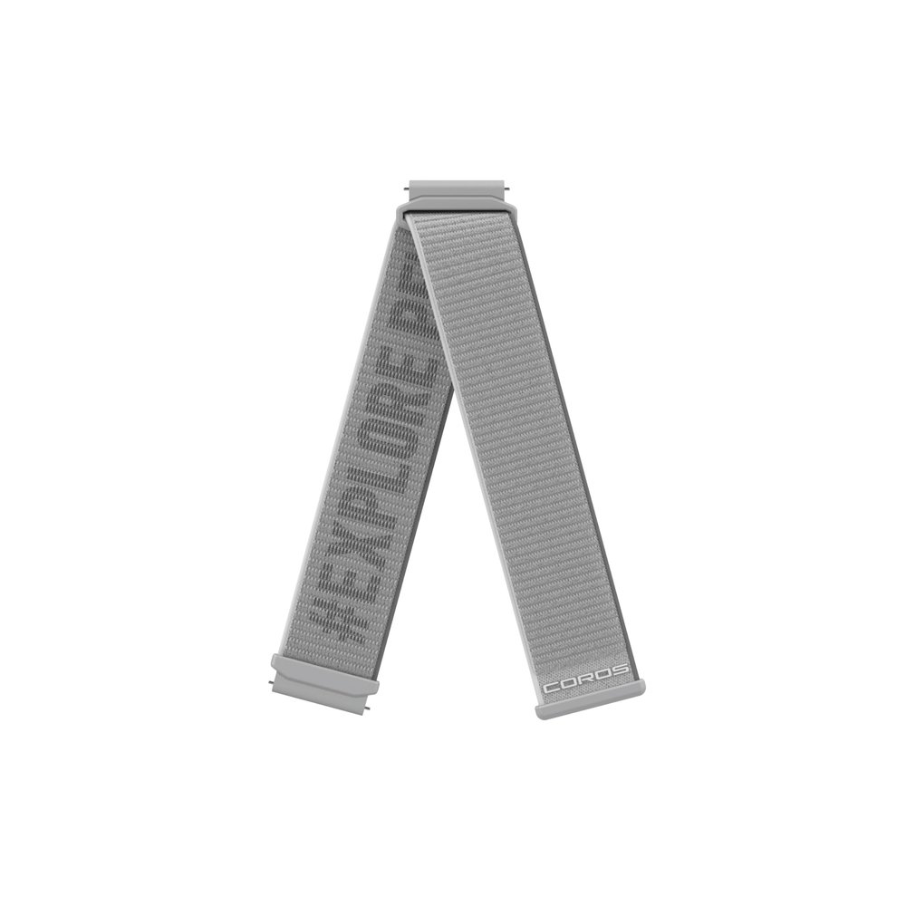 COROS 22mm Watch Band- Only compatible with APEX Pro/APEX 2 Pro/PACE 3/APEX 46mm/PACE Pro/APEX 4 (42mm)/PACE 4 (Grey, Nylon)