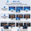 13 in 1 Triple Display Docking Station, 11-in-1 Dual Monitor Docking Station for Dell/HP/Lenovo ThinkPad/MacBook view 3