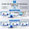 13 in 1 USB C Docking Station - Dual Monitor, Triple Display, 8 USB C/A Ports, Ethernet, Audio - LIONWEI USB C Hub for MacBook,Dell,HP,Lenovo,Surface view 3