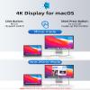 13 in 1 USB C Docking Station - Dual Monitor, Triple Display, 8 USB C/A Ports, Ethernet, Audio - LIONWEI USB C Hub for MacBook,Dell,HP,Lenovo,Surface view 4
