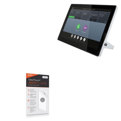 BoxWave Screen Protector Compatible with Poly RealPresence Touch - ClearTouch Anti-Glare (2-Pack), Anti-Fingerprint Matte Film Skin