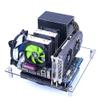 Acrylic Frame Open Frame Transparent Acrylic Overlock Computer Case DIY Base Stand Horizontal Desktop Computer Case,M ATX view 1