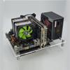 Acrylic Frame Open Frame Transparent Acrylic Overlock Computer Case DIY Base Stand Horizontal Desktop Computer Case,M ATX view 3