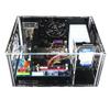 ZCBYBT Enclosed Desktop Motherboard Assembly Bracket DIY Acrylic Transparent PC Rack Supports ATX/M-ATX Computer Chassis,M ATX view 1