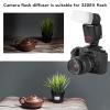 Camera Flash Diffuser, 2Pcs Bounce Dome Diffuser White Digital Camera Flash Diffuser for 320EX Flash Speedlight view 2