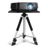 HIHELO Tripod for Projector Projector Tripod Stand Aluminum Adjustable Laptop Stand Multi-Function Stand Adjustable Height 19.6 to 57 Inch with Tray DJ Stand view 1