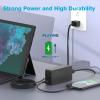 127W Charger for Microsoft Surface Book 3, Compatible with 102W Surface Book 2, 1, Laptop Studio 2, 1, Power Adapter for Windows Surface Pro/Laptop/Go, 10FT Cable with Powerful Magnetic Plug, LED view 3