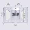 HIHELO Tripod for Projector Projector Mount Wall Projector Ceiling Mount Projector Stand Length 15 to 24in/39 to 62cm Load 11.02lbs DJ Stand view 3