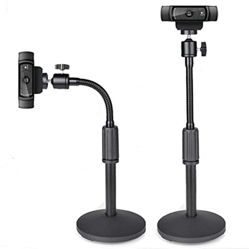 HIHELO Tripod for Projector Height Adjust Steel Small Projector Desktop Stand Mount Table Bracket Holder with Soft Pipe All Direction DJ Stand