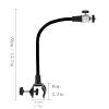 HIHELO Tripod for Projector Projector Stand Home Universal Bending Clip Desktop Projector Shelf Living Room Conference Room Free Punch Desk Clip Projector Rack DJ Stand (Size : Brass) view 2