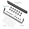 24-Port Keystone Patch Panel and 25-Pack RJ45 Cat6 Keystone Coupler view 2