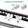 24-Port Keystone Patch Panel and 25-Pack RJ45 Cat6 Keystone Coupler view 3