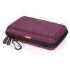 Deep Purple Carrying Case - GLCON Hard Storage Case Electronics Organizer Tech Pouch for Hard Drive, Power Bank, Cell Phone, Charger Enclosure - Portable Travel Pouch Bag with Carabiner view 1