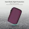 Deep Purple Carrying Case - GLCON Hard Storage Case Electronics Organizer Tech Pouch for Hard Drive, Power Bank, Cell Phone, Charger Enclosure - Portable Travel Pouch Bag with Carabiner view 4