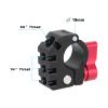 CAMVATE 19mm Rod Clamp with 1/4 & 3/8 Anti-Twist Mount (Red Locking Lever) - 3268 view 2