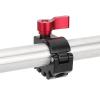 CAMVATE 19mm Rod Clamp with 1/4 & 3/8 Anti-Twist Mount (Red Locking Lever) - 3268 view 3