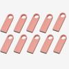 10 Pack 32GB Custom USB Flash Drives Personalized Your Logo, Customize Name Logo Metal USB Pendrive Memory Stick,Customize Logo USB 2.0 for Company Ads Wedding Photography Vedio Gift (Rosegold 32GB) view 1