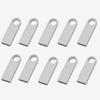 10 Pack 64GB Custom USB Flash Drives Personalized Your Logo, Customize Name Logo Metal USB Pendrive Memory Stick,Customize Logo USB 2.0 for Company Ads Wedding Photography Vedio Gift (Sliver 64GB) view 1