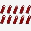 10 Pack 2GB Custom USB Flash Drives Personalized Your Logo, Customize Name Logo Metal USB Pendrive Memory Stick,Customize Logo USB 2.0 for Company Ads Wedding Photography Vedio Gift (Red 2GB) view 1